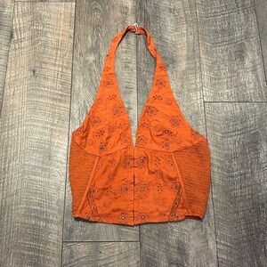 NWOT Intimately Free People hook front halter top